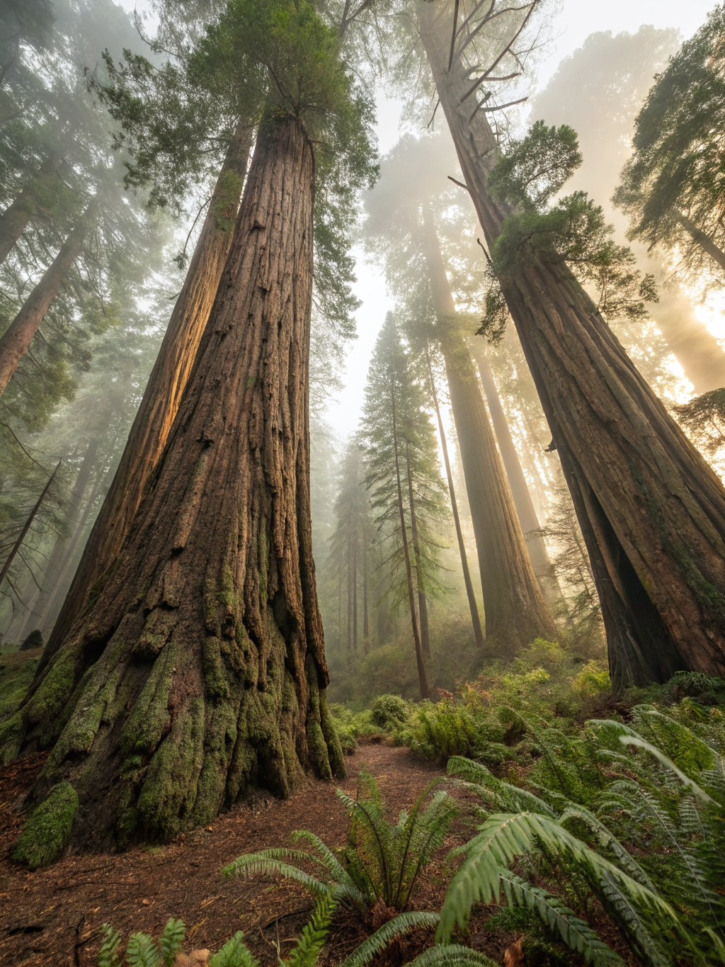 Cathedral of Giants Poster — Ancient Forest Art Print